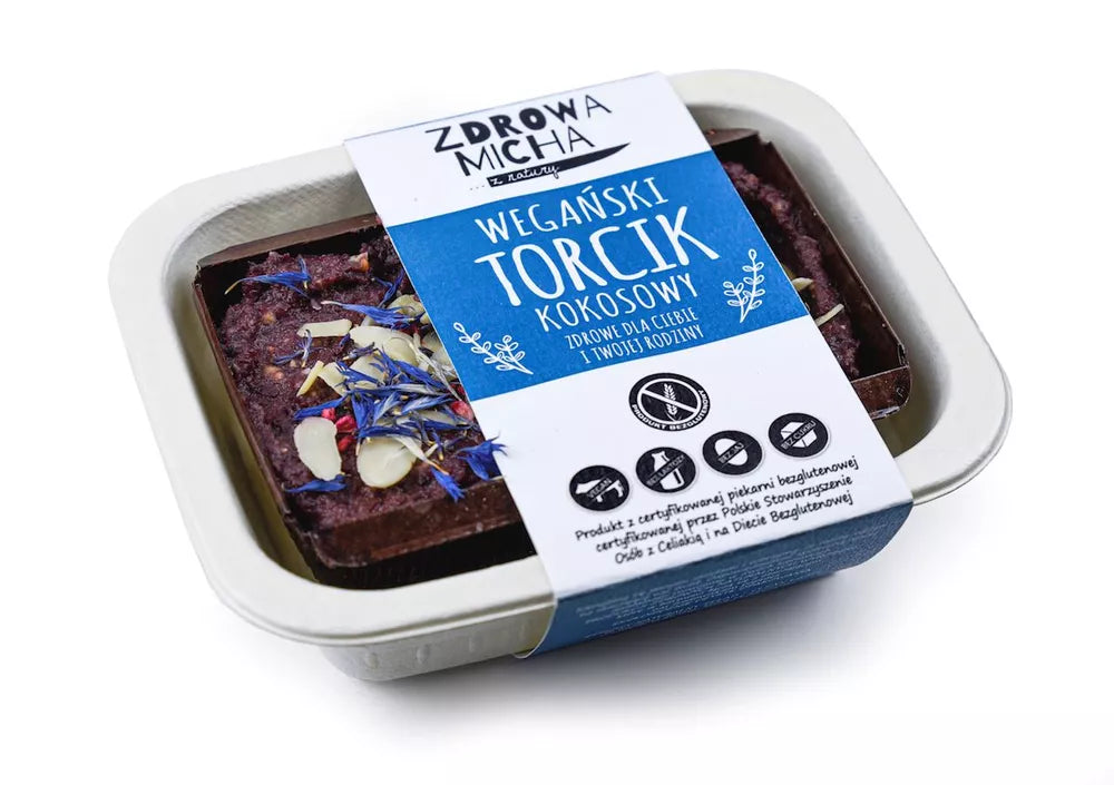 *ZDROWA MICHA Torcik kokosowy bezglutenowy (530 g) - (Boże Narodzenie) - WYSYŁKA OD 17 GRUDNIA