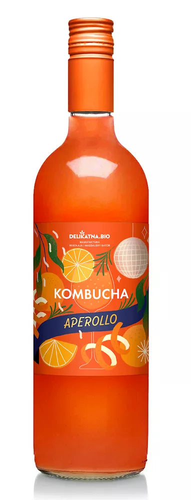 *DELIKATNA Kombucha wiśniowa (750 ml) - BIO
