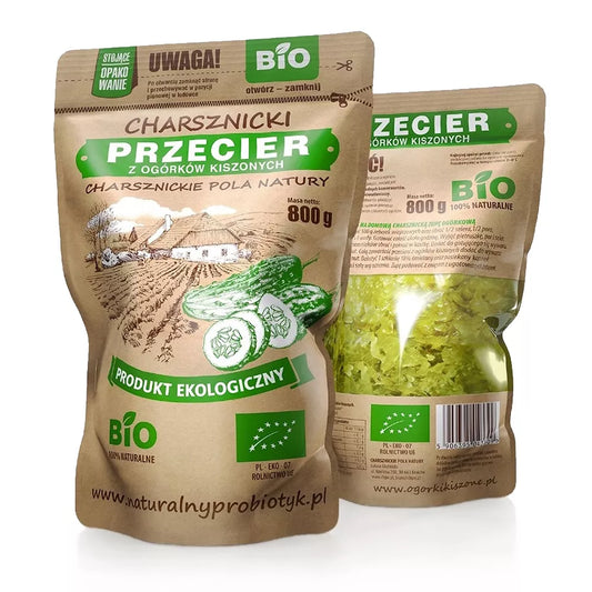*CHARSZNICKIE POLA Przecier z ogórków kiszonych (800g) - BIO (f)