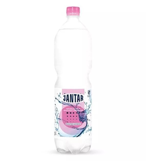 JANTAR Woda źródlana średniozmineralizowana delikatnie gazowana (1,5l)