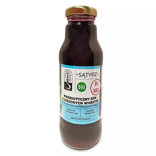 SĄTYRZ Probiotyczny sok z kiszonej kapusty i marchewki (300 ml) - BIO