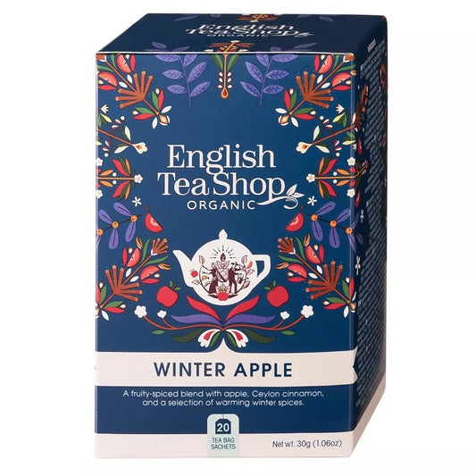 ENGLISH TEA SHOP Herbata świąteczna czarna z  imbirem i żurawiną (30g) - BIO (Boże Narodzenie)