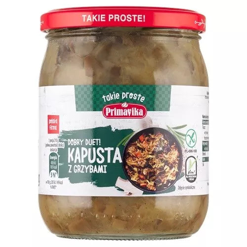 PRIMAVIKA Kapusta z grzybami (420 g)
