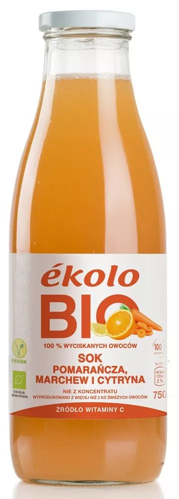 EKOLO Lemoniada z miętą pieprzową bez dodatku cukru (200 ml) - BIO