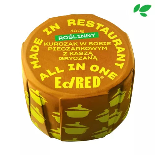 ED RED Roślinny Stroganov z kaszą pęczak (all in one) (400g)