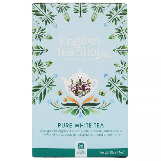 ENGLISH TEA SHOP Herbata biała (20x2g) - BIO