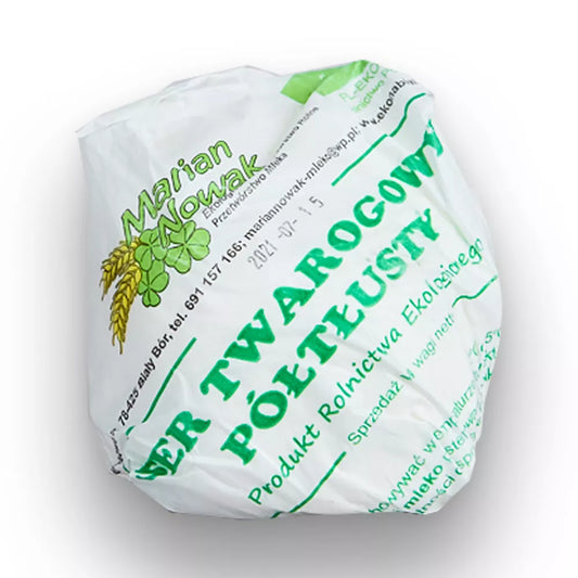 *NOWAK Twaróg ekologiczny półtłusty (500g) - BIO