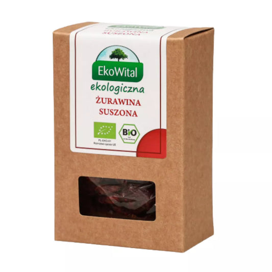 EKOWITAL Żurawina suszona, ekologiczna (125g) - BIO