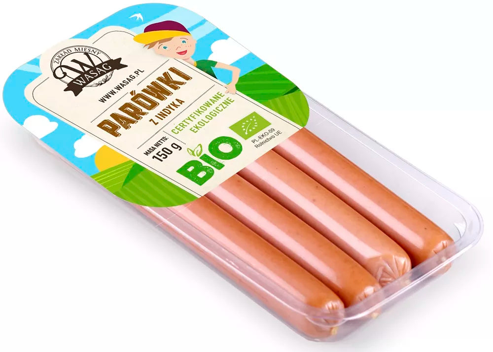 *WASĄG Parówki drobiowe (240 g) - BIO (f)