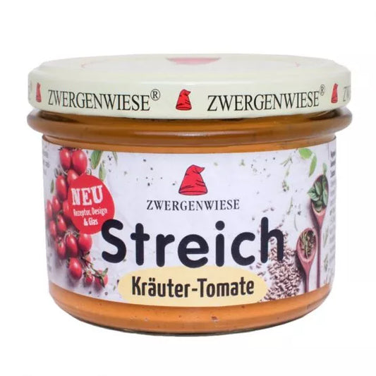 ZWERGENWIESE Pasta słonecznikowa z ziołami i pomidorami (180g) - BIO