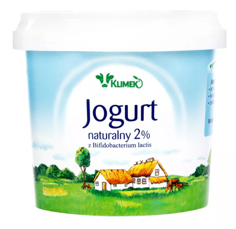 *KLIMEKO Jogurt naturalny 2%  tł. bez laktozy (330g) - BIO