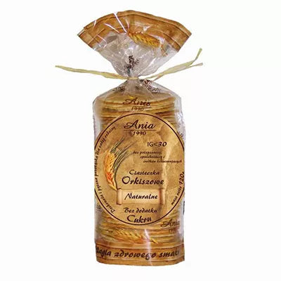 ANIA Ciasteczka orkiszowe naturalne B/C 120 g