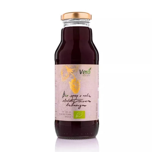 VERO Syrop z malin słodzony cukrem trzcinowym (300ml) - BIO