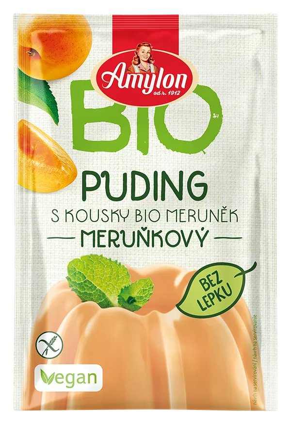 AMYLON Budyń truskawkowy bezglutenowy (40g) - BIO