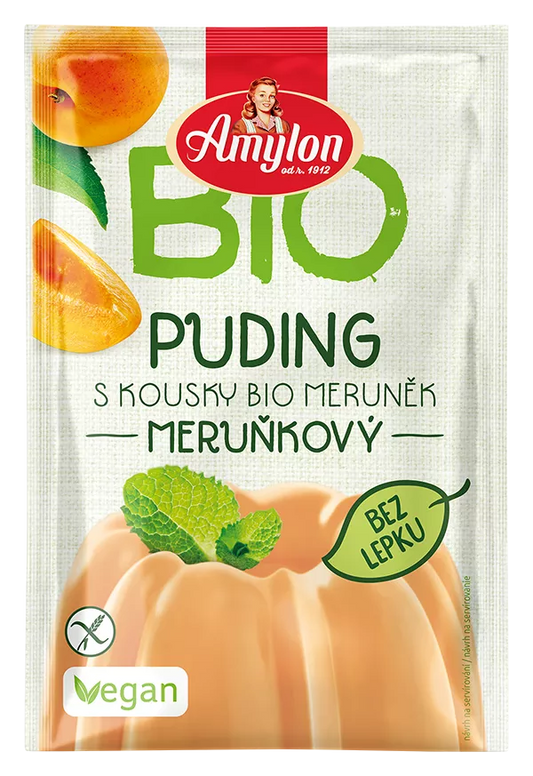 AMYLON Budyń truskawkowy bezglutenowy (40g) - BIO