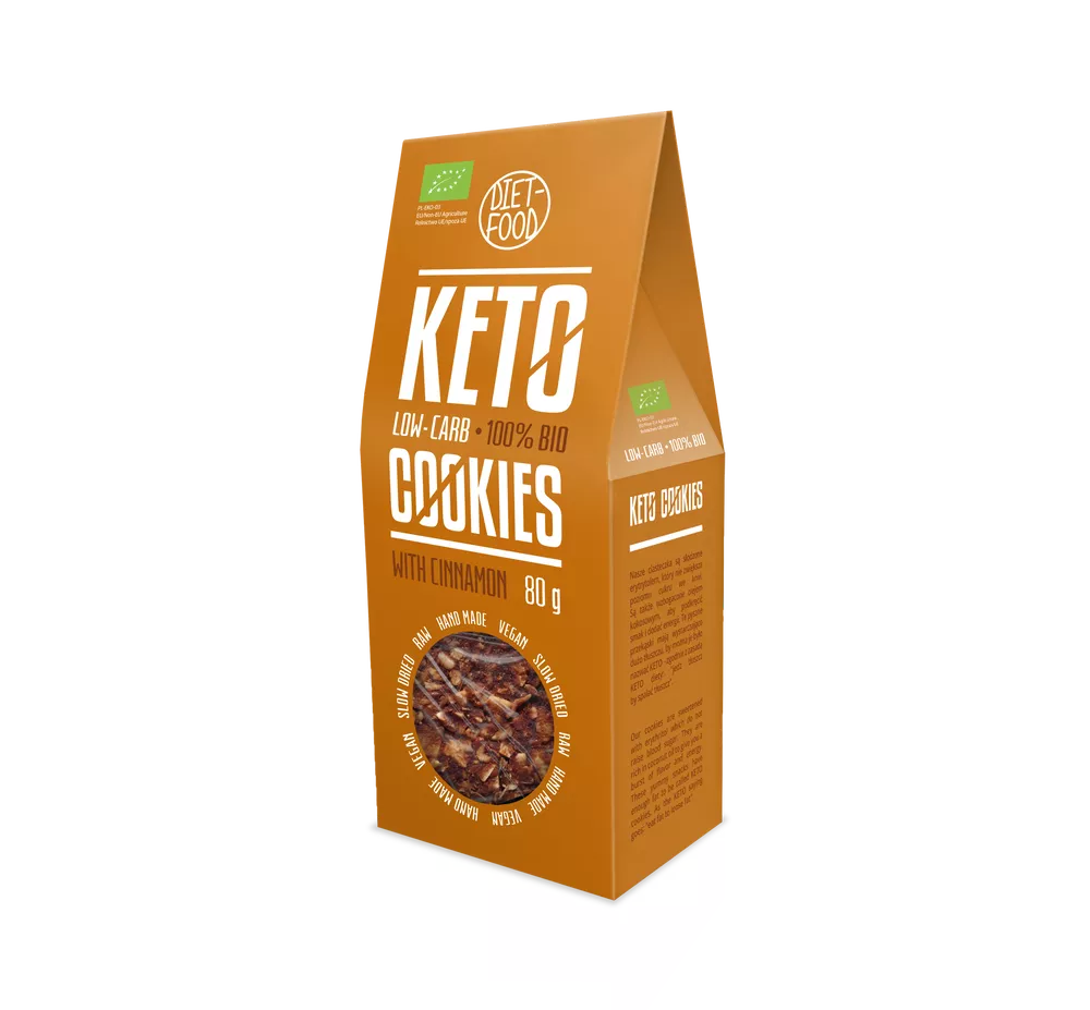 DIET-FOOD Ciasteczka KETO z kakao BIO 80 g
