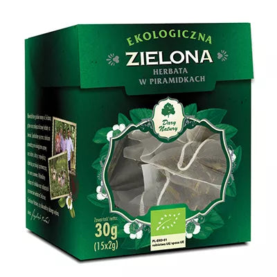 DARY NATURY Herbata czarna odkwaszająca w piramidkach (30g) (15x2g) - BIO