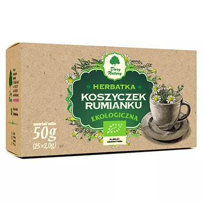 DARY NATURY Herbatka koszyczek rumianku (50g) (25 x 2g) - BIO