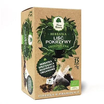 DARY NATURY Liść pokrzywy w piramidkach 15g (15x1g) - BIO