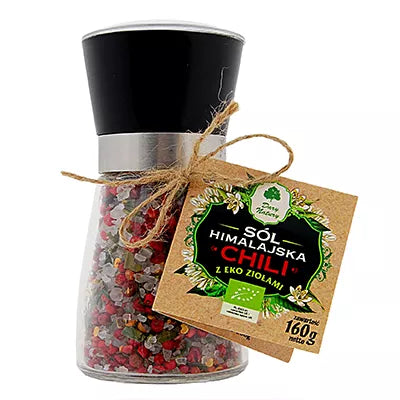 DARY NATURY Sól himalajska z ziołami chili (160g) - BIO