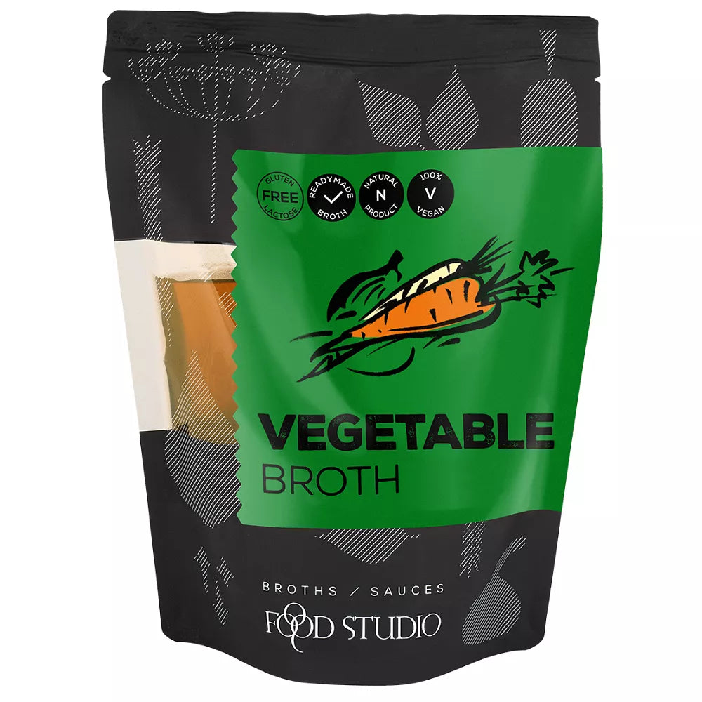 *FOOD STUDIO Bulion warzywny w płynie, bezglutenowy (350ml) - BIO