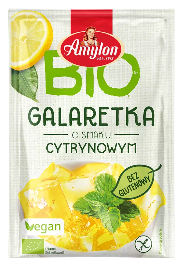AMYLON Galaretka o smaku truskawkowym (40g) - BIO