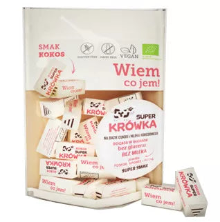 SUPER KRÓWKA Krówki bezmleczne kakaowe bezglutenowe (150g) - BIO