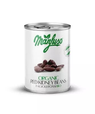 MANFUSO Fasolka biała w sosie pomidorowym 400g (240 g) - BIO