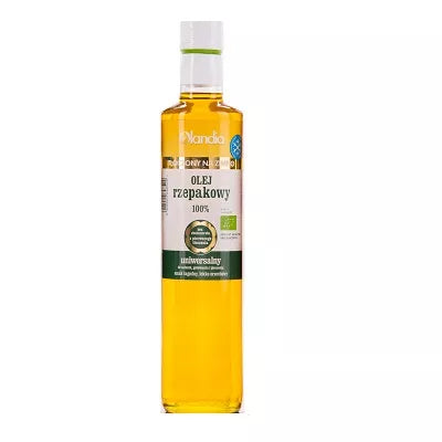 OLANDIA Olej rzepakowy uniwersalny tłoczony na zimno (500ml) - BIO (f)