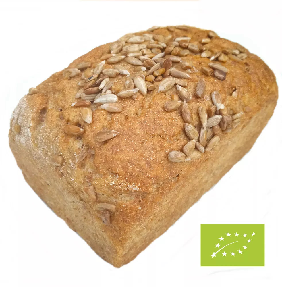 BIO-PIEKARNIA Chleb hruby pszenno-żytni słonecznikowy mały (350g) - BIO  (dostawa do sklepu - wtorek )