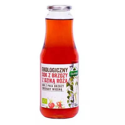 EKOWITAL Sok z brzozy z dziką różą, ekologiczny (1l) - BIO
