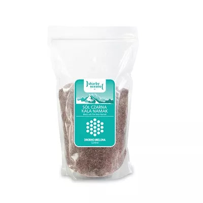 SKARBY OCEANU Sól czarna kala namak drobnomielona (1kg)