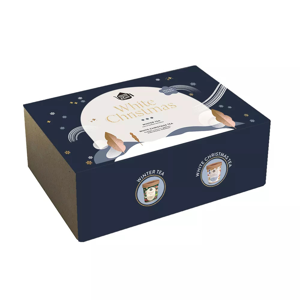 BROWN HOUSE & TEA Zestaw prezentowy dwóch herbat  WHITE CHRISTMAS (295g